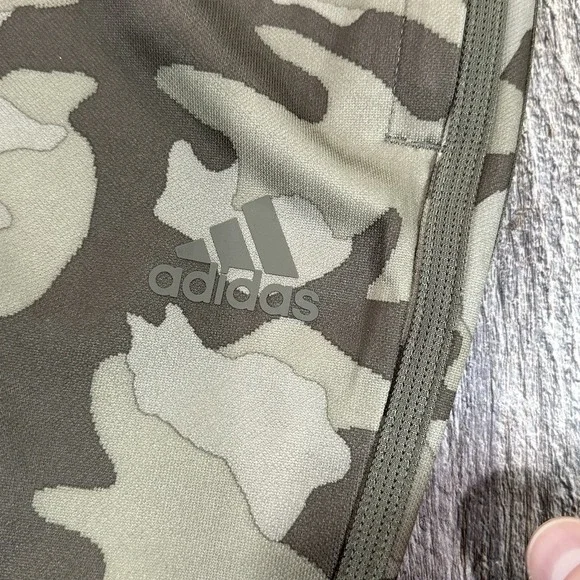 Adidas Pants Womens M Trio AOP Camo Soccer Regular Fit Tapered Zip Legs Training - Picture 5 of 16